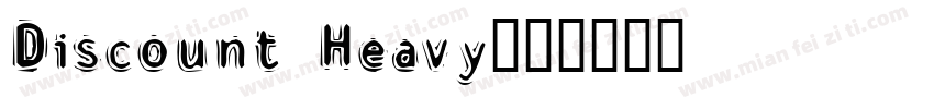 Discount Heavy字体转换